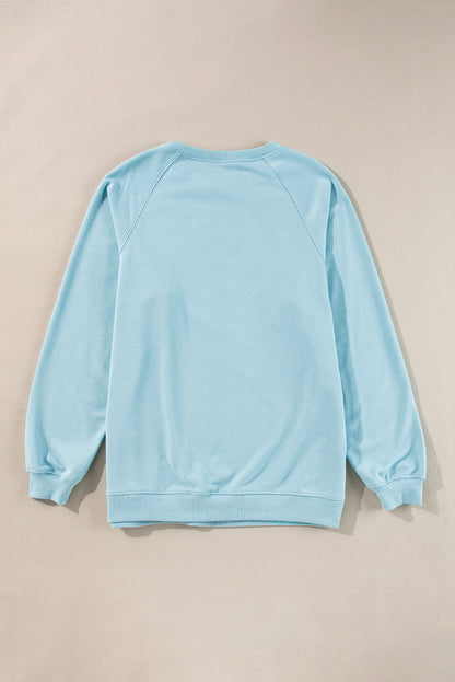 Rainbow Colorblock Pullover Sweatshirt