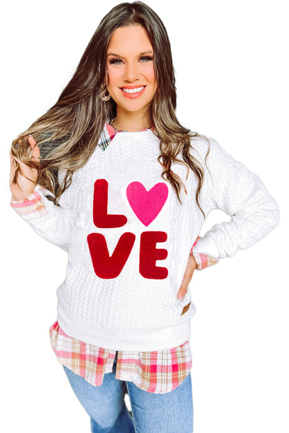 Merry and Bright Quilted Sweatshirt