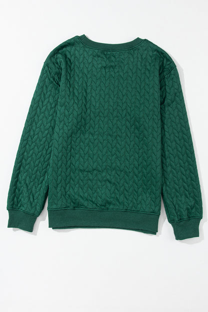 Merry and Bright Quilted Sweatshirt