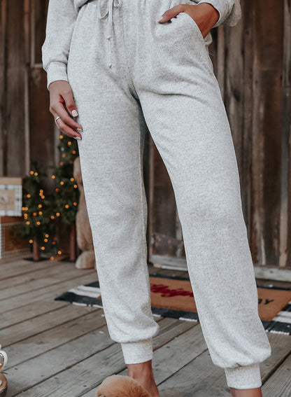 Long Sleeve Pullover & Jogger Pants Loungewear Set