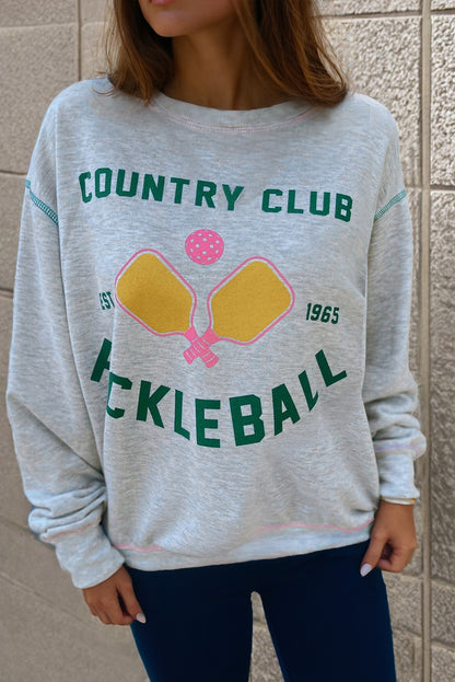 COUNTRY CLUB PICKLEBALL Graphic Sweatshirt