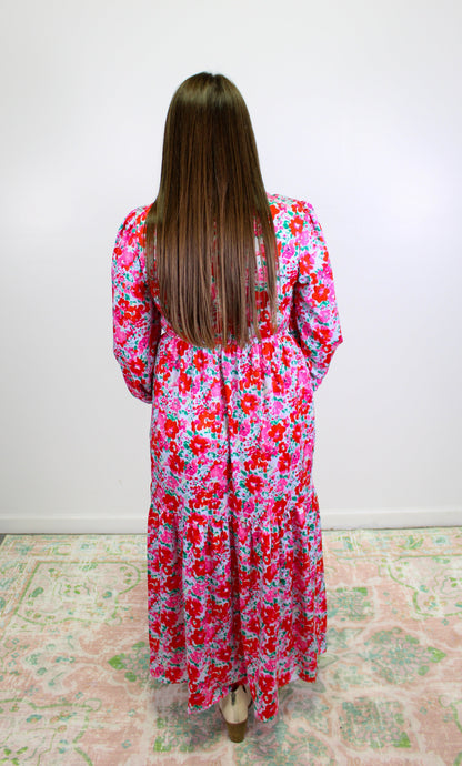 Red Floral Maxi LT