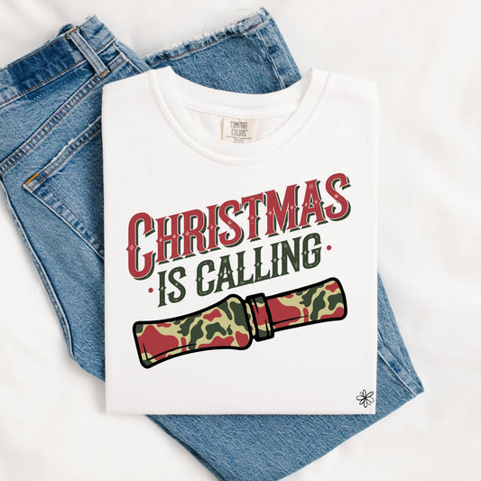 Christmas Is Calling Tee.