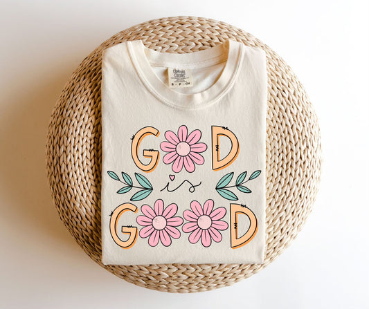 God Is Good Floral TEE.