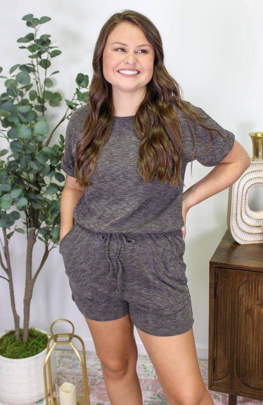 Grey Lounge Romper RTS