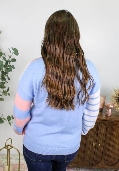 Pink and Blue Sweater RTS