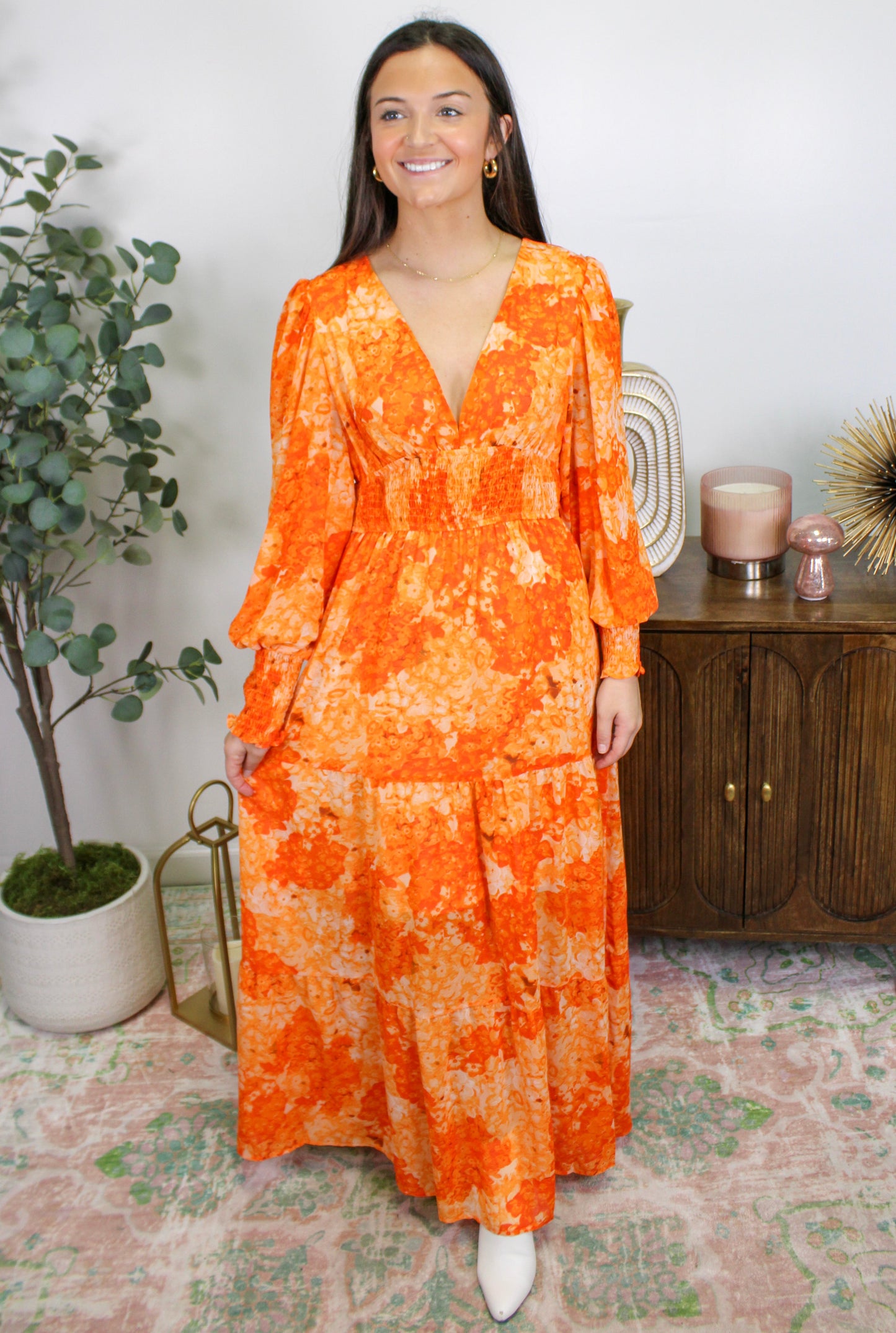 Orange Boho Maxi RTS