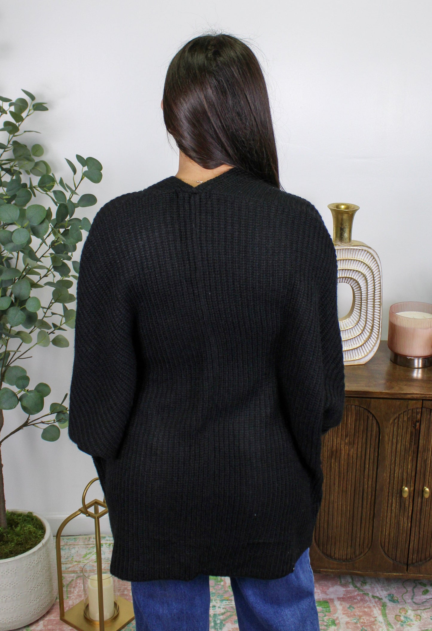 Black Knit Cardigan November.