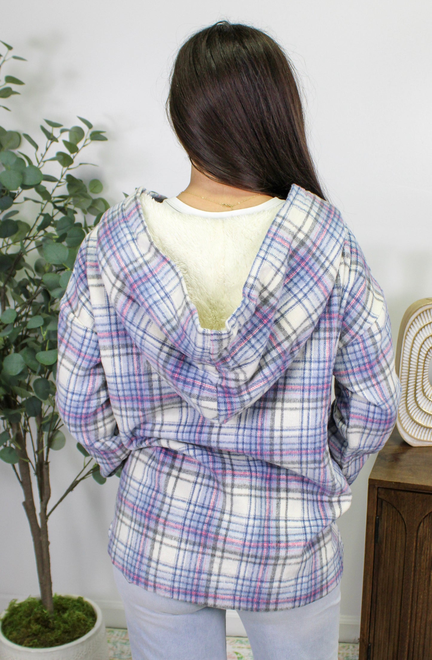 Blue Plaid Hoodie November.