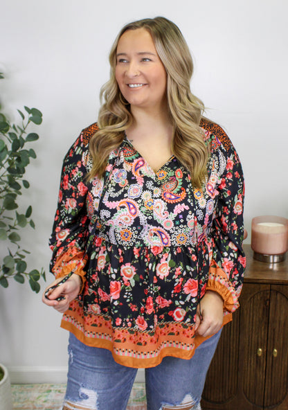 Paisley Plus Size Blouse November.