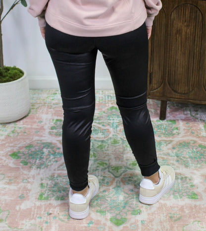 Crossover Leather Leggings RTS