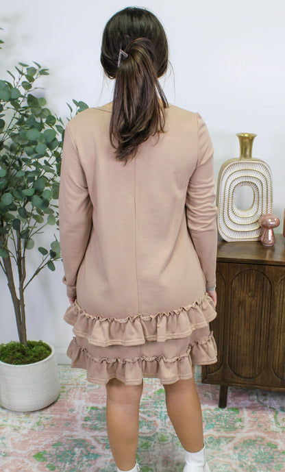 Brown Ruffle Dress November.