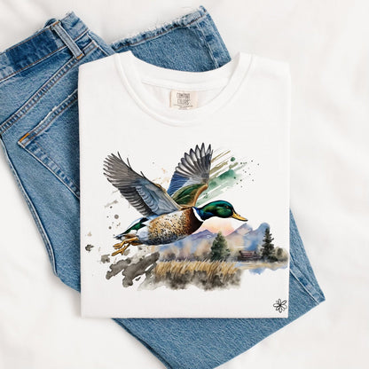 Watercolor Mallard Tee.