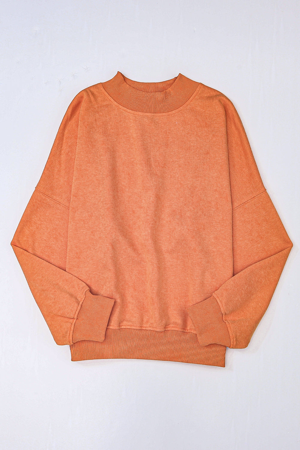 Washed Drop Shoulder Crewneck Pullover Sweatshirt