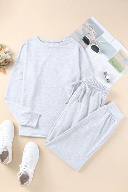 Long Sleeve Pullover & Jogger Pants Loungewear Set