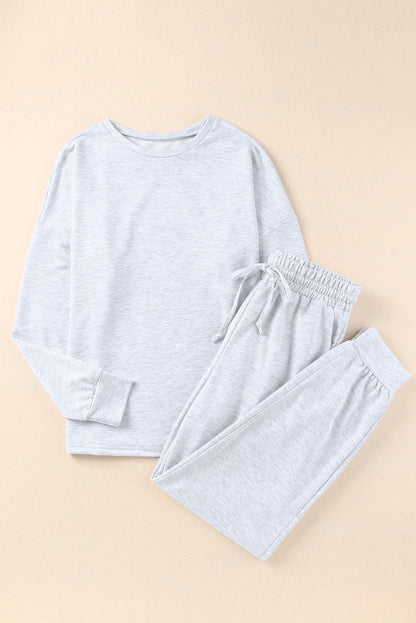 Long Sleeve Pullover & Jogger Pants Loungewear Set