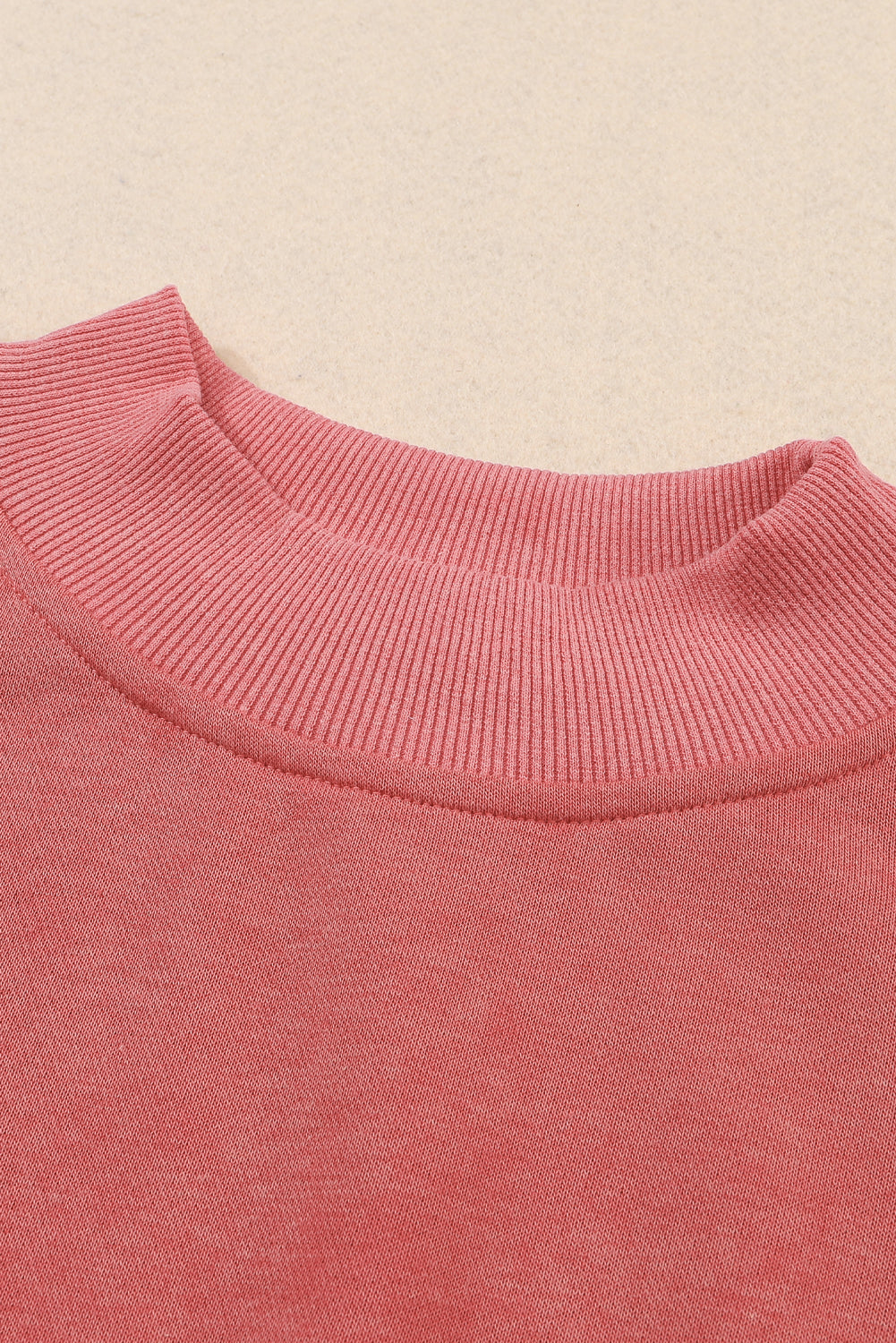 Washed Drop Shoulder Crewneck Pullover Sweatshirt