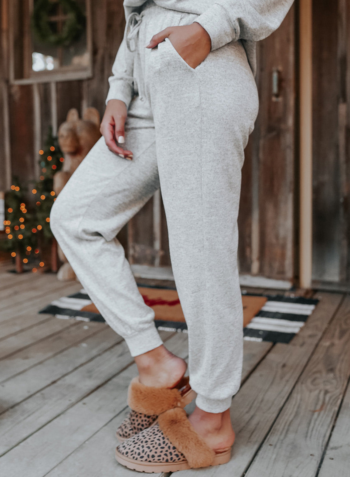 Long Sleeve Pullover & Jogger Pants Loungewear Set